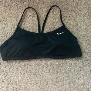 Black nike swim top/braw.